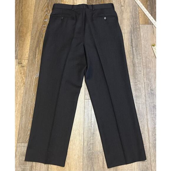 Ermenegildo Zegna 100% Wool Pleated Mens Dress Pants 75L102 32X28 Reg Luxury - Picture 3 of 11